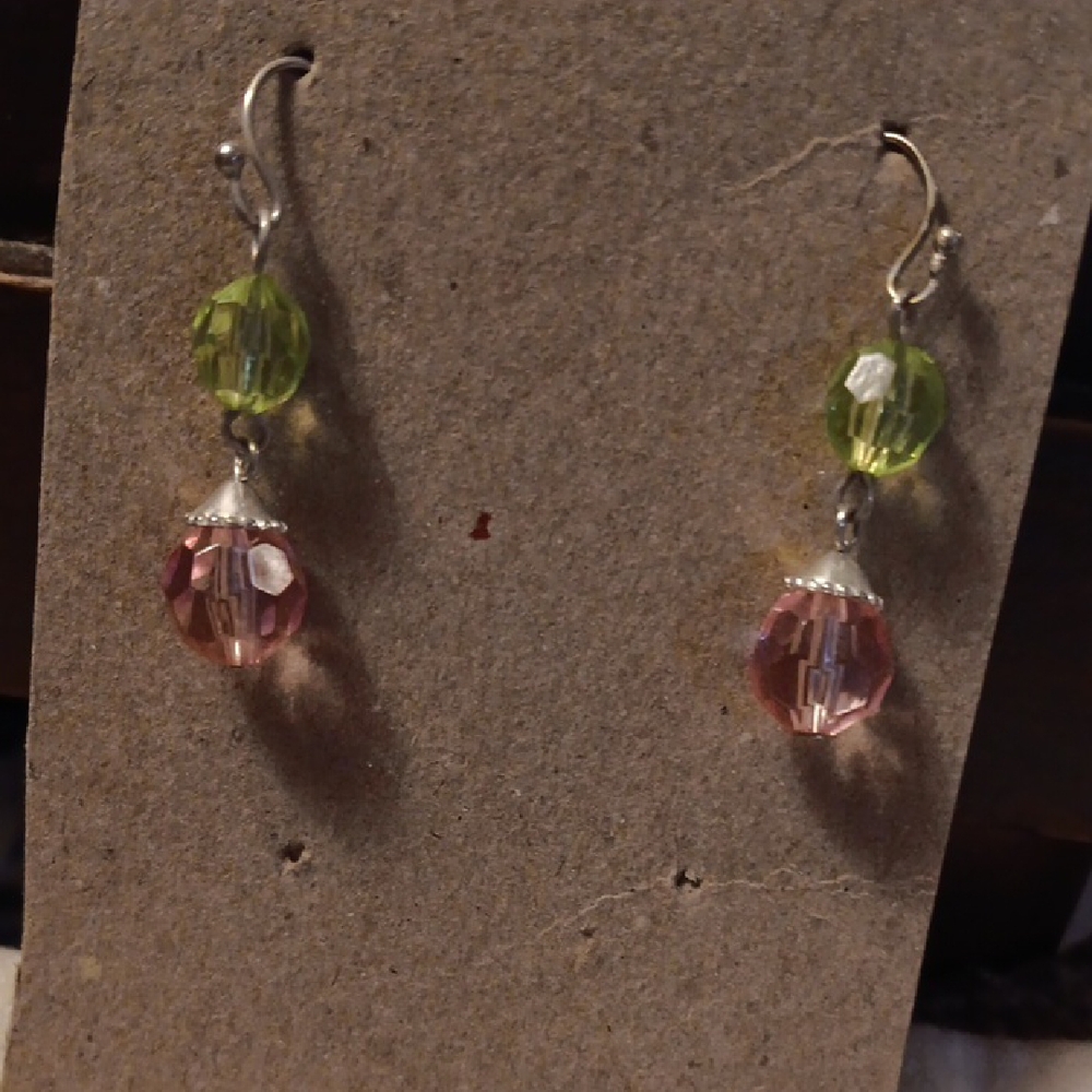 Chic Two-Tone Dangle Earrings